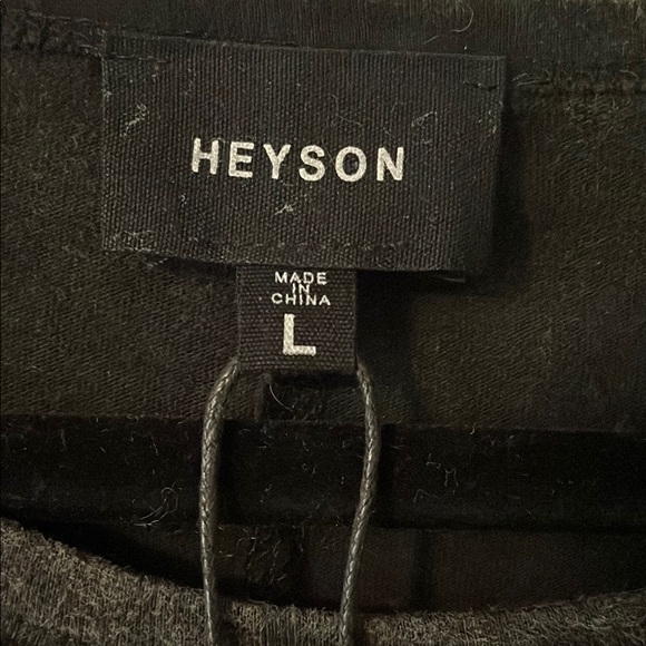 Heyson nwt mineral wash black tunic, sleeveless tank top large boutique - Picture 2 of 9